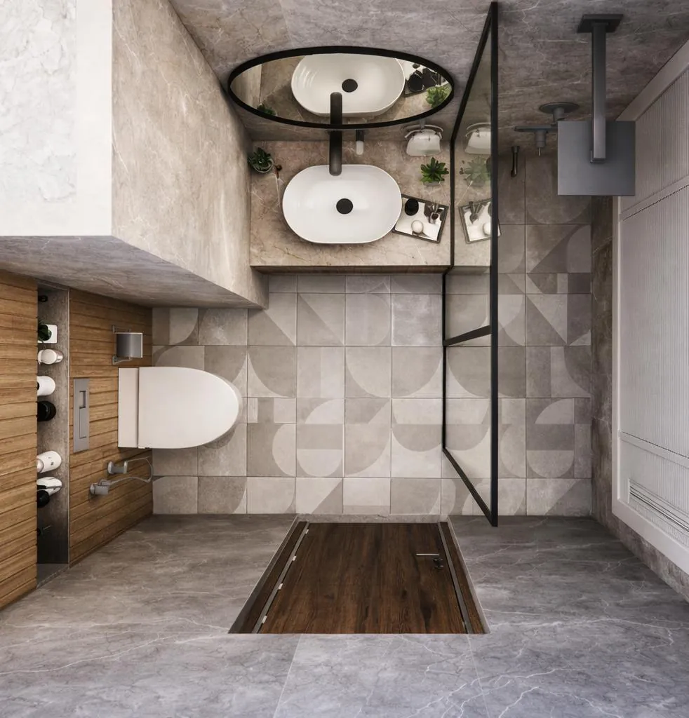 Bath plan view