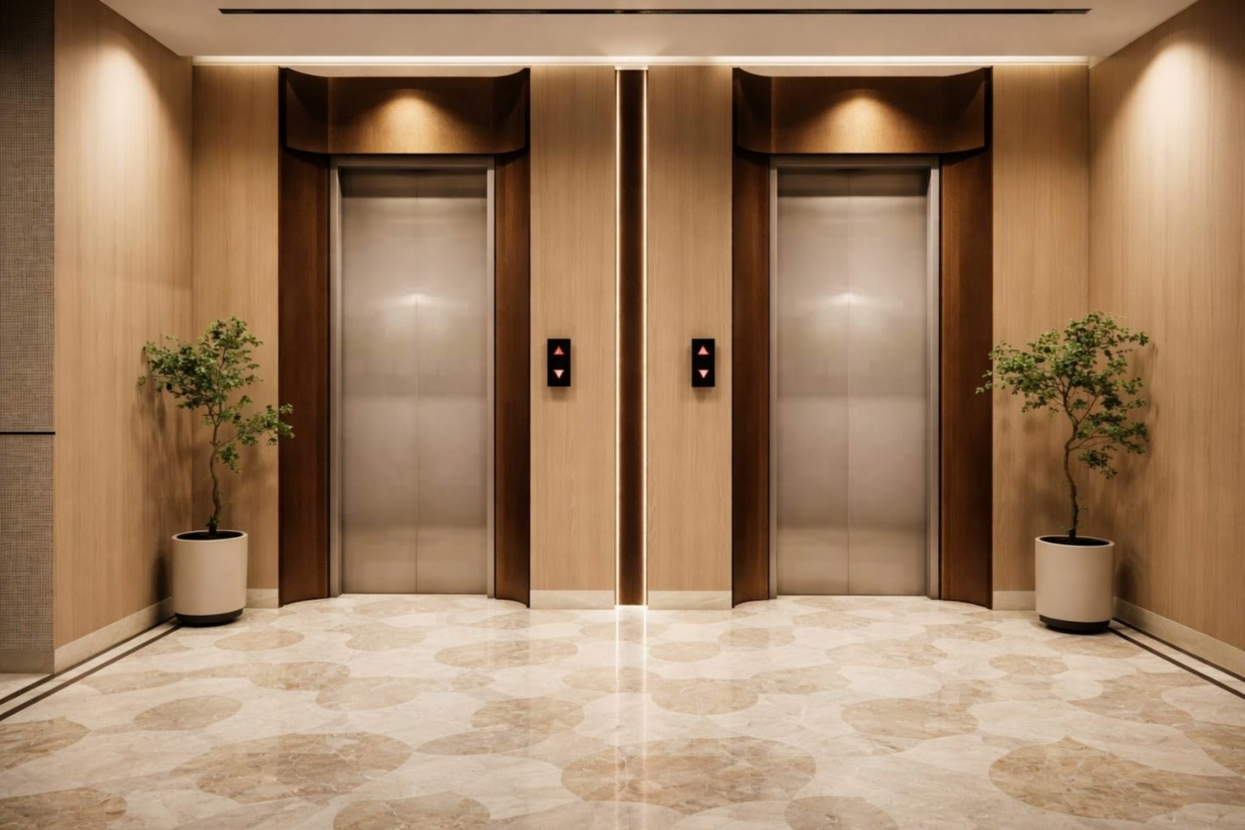 Proposed lift lobby interior